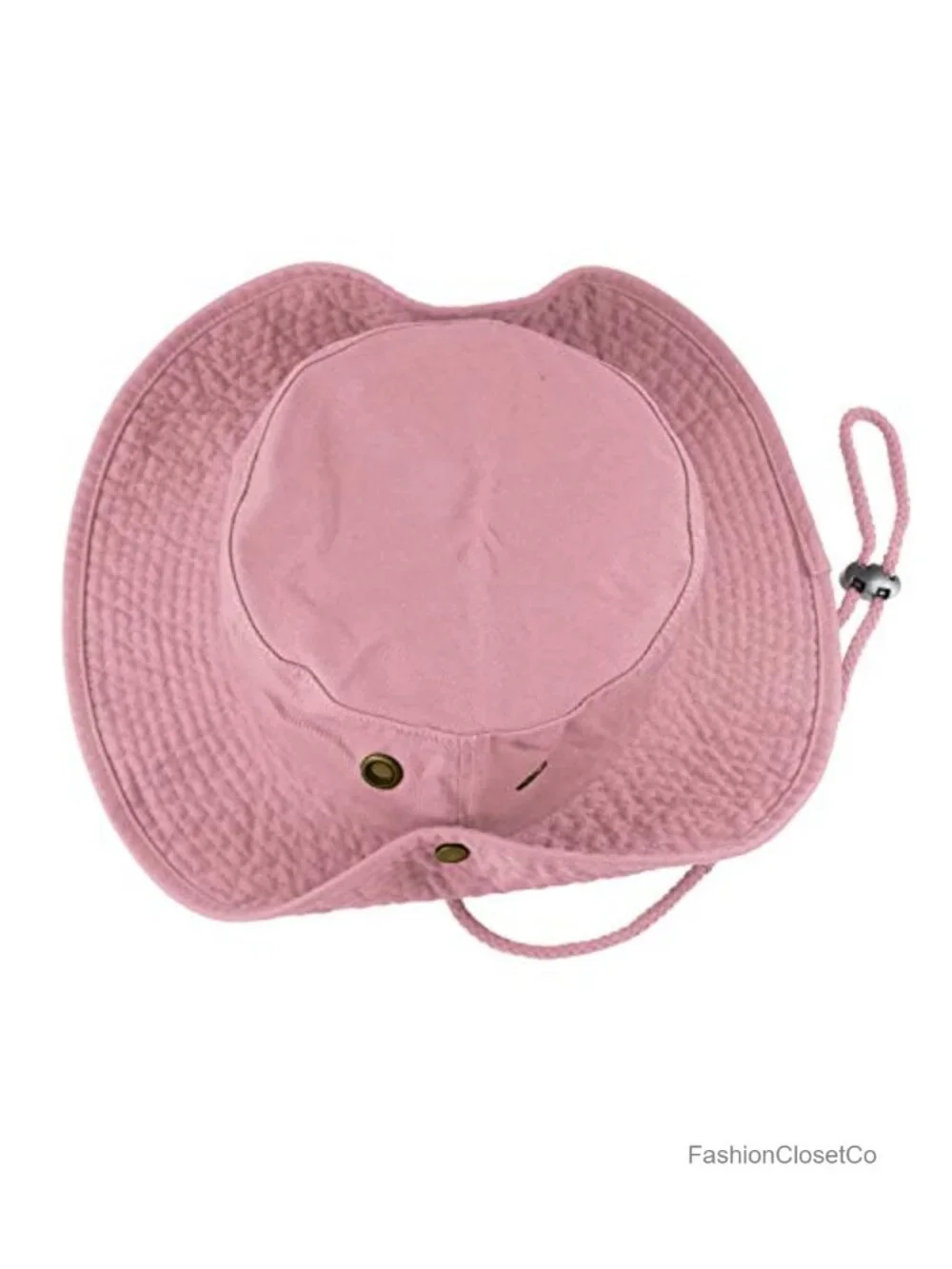 100% Cotton Stone-Washed Adjustable Bucket Safari Sun Hat